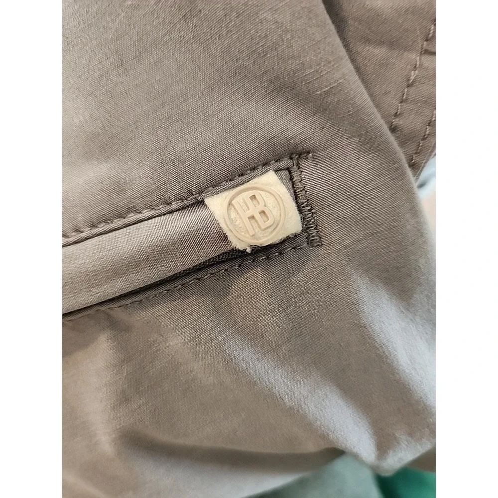 Men's‎ Hudson & Barrow Sz 34 Tech Stretch Shorts Pockets Zip-Fly Gray